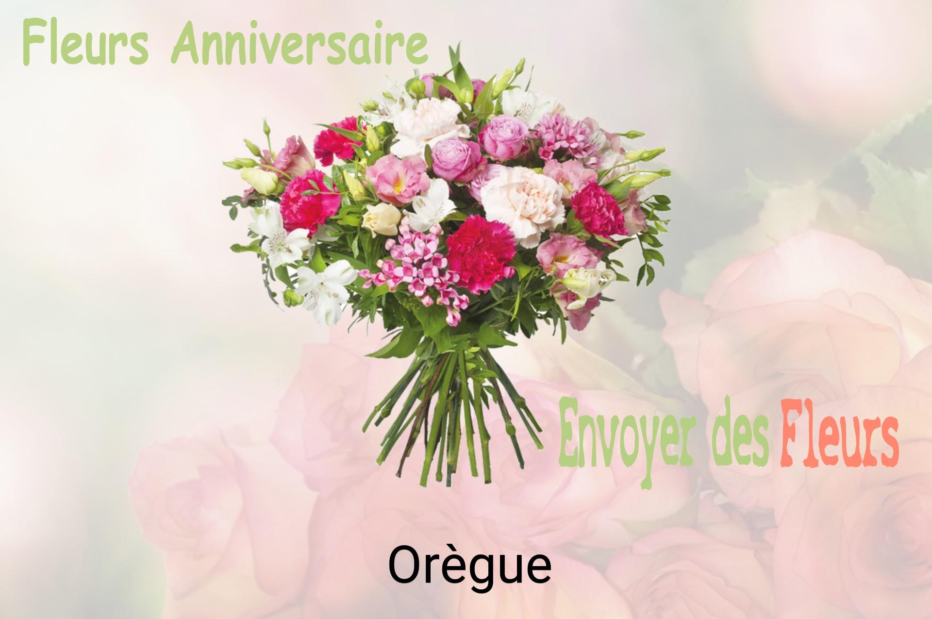 Bouquet de fleurs d’anniversaire livré à Orègue